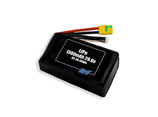 LiPo 1300mAh 8S 29.6v Battery Pack