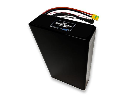 Compact 51.8-volt 16000mAh lithium-polymer battery, built for lightweight drone, UAV, and robotics projects.
