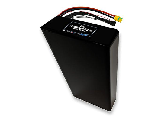 Compact 59.2-volt 16000mAh lithium-polymer battery, built for lightweight drone, UAV, and robotics projects.