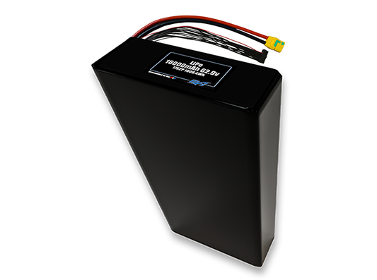 Compact 62.9-volt 16000mAh lithium-polymer battery, built for lightweight drone, UAV, and robotics projects.