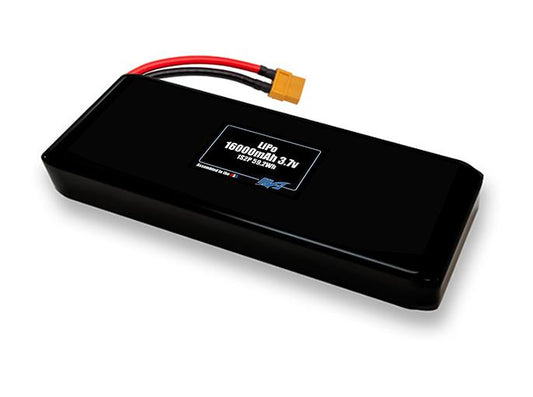 Compact 3.7-volt 16000mAh lithium-polymer battery, built for lightweight drone, UAV, and robotics projects.