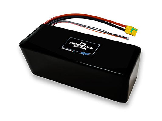 Compact 11.1-volt 16000mAh lithium-polymer battery, built for lightweight drone, UAV, and robotics projects.
