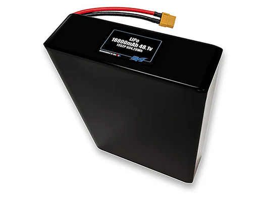 Compact 48.1-volt 18800mAh lithium-polymer battery, built for lightweight drone, UAV, and robotics projects.