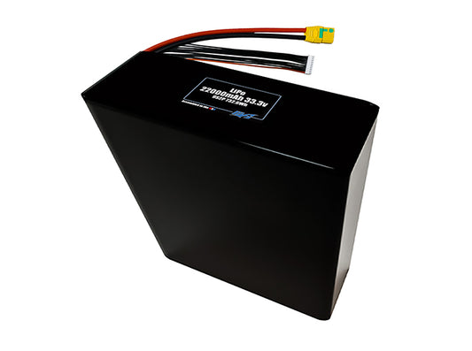 Compact 33.3-volt 22000mAh lithium-polymer battery, built for lightweight drone, UAV, and robotics projects.