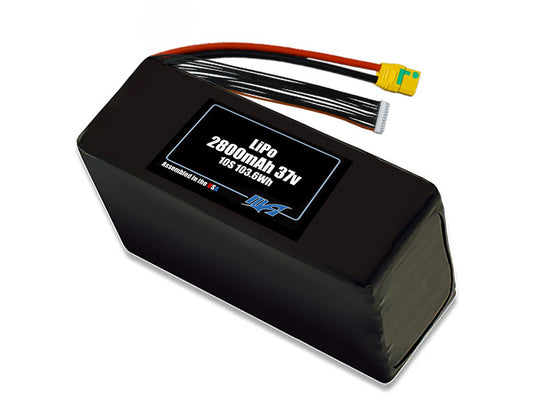 LiPo 2800mAh 10S 37v Battery Pack