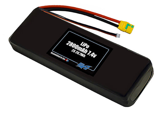 LiPo 2800mAh 2S 7.4v Battery Pack