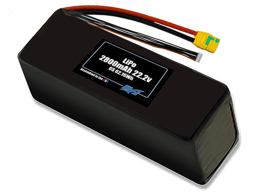 LiPo 2800mAh 6S 22.2v Battery Pack