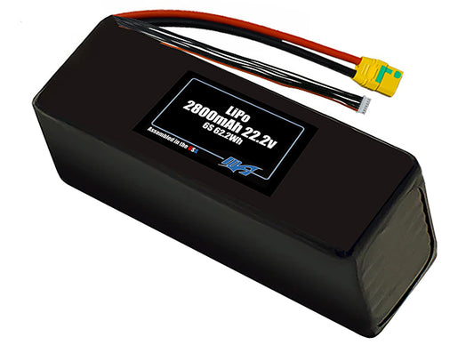 LiPo 2800mAh 6S 22.2v Battery Pack