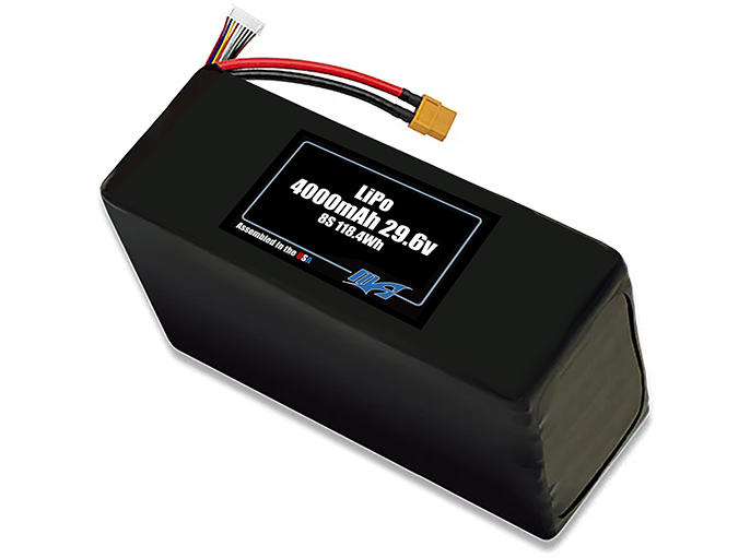 LiPo 4000mAh 8S 29.6v Battery Pack – MaxAmps Lithium Batteries