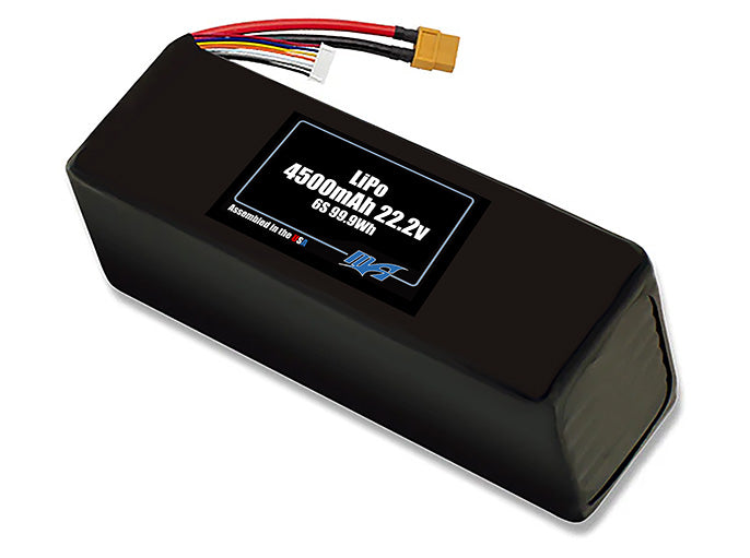 LiPo 4500mAh 6S 22.2v Battery Pack – MaxAmps Lithium Batteries