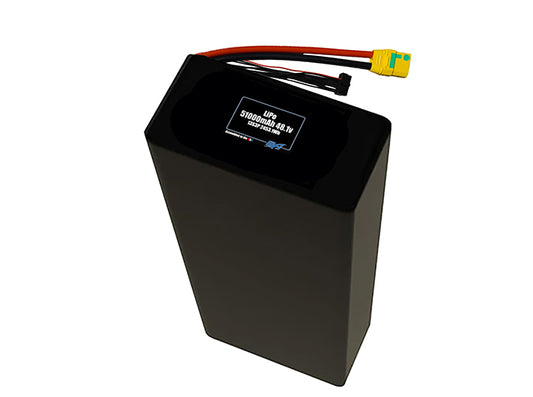 Compact 48.1-volt 51000mAh lithium-polymer battery, built for lightweight drone, UAV, and robotics projects.