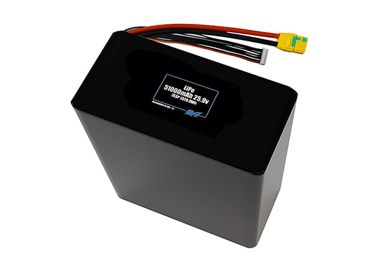 Compact 25.9-volt 51000mAh lithium-polymer battery, built for lightweight drone, UAV, and robotics projects.