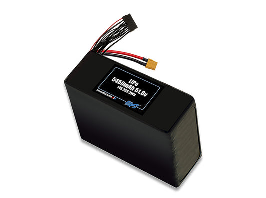 Compact 51.8-volt 5450mAh lithium-polymer battery, built for lightweight drone, UAV, and robotics projects.