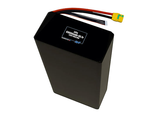 Compact 40.7-volt 69000mAh lithium-polymer battery, built for lightweight drone, UAV, and robotics projects.