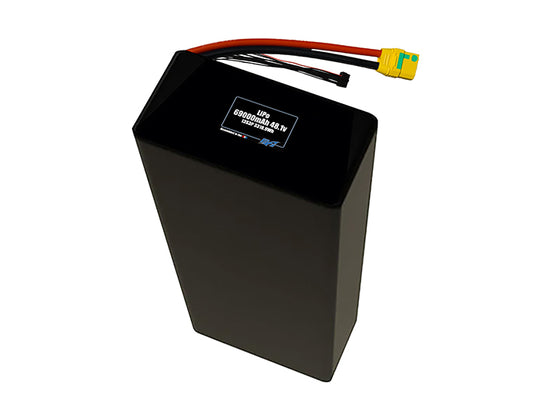 Compact 48.1-volt 69000mAh lithium-polymer battery, built for lightweight drone, UAV, and robotics projects.