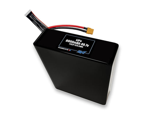 Compact 40.7-volt 8000mAh lithium-polymer battery, built for lightweight drone, UAV, and robotics projects.