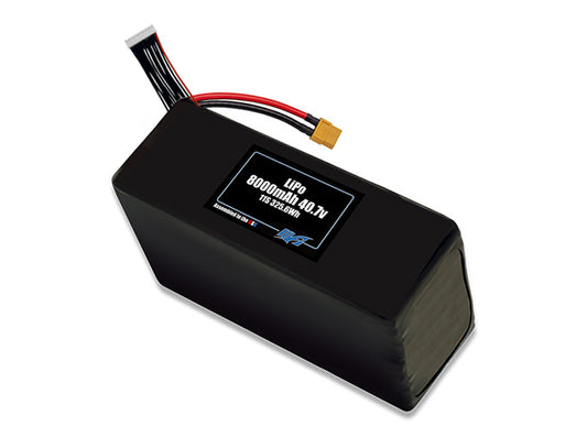 Compact 40.7-volt 8000mAh lite lithium-polymer battery, built for lightweight drone, UAV, and robotics projects.