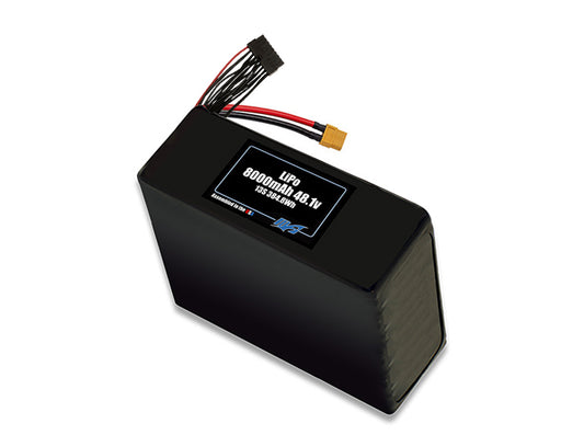 Compact 48.1-volt 8000mAh lite lithium-polymer battery, built for lightweight drone, UAV, and robotics projects.