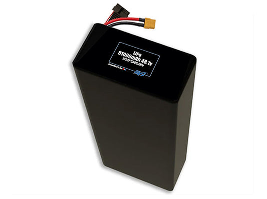 Compact 48.1-volt 81000mAh lithium-polymer battery, built for lightweight drone, UAV, and robotics projects.