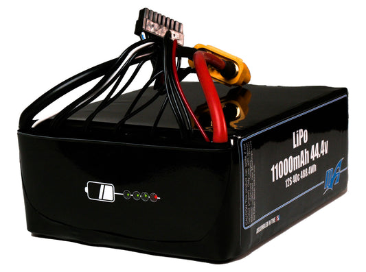 LiPo 11000mAh 12S 44.4v Smart Battery Pack With AS150U Female