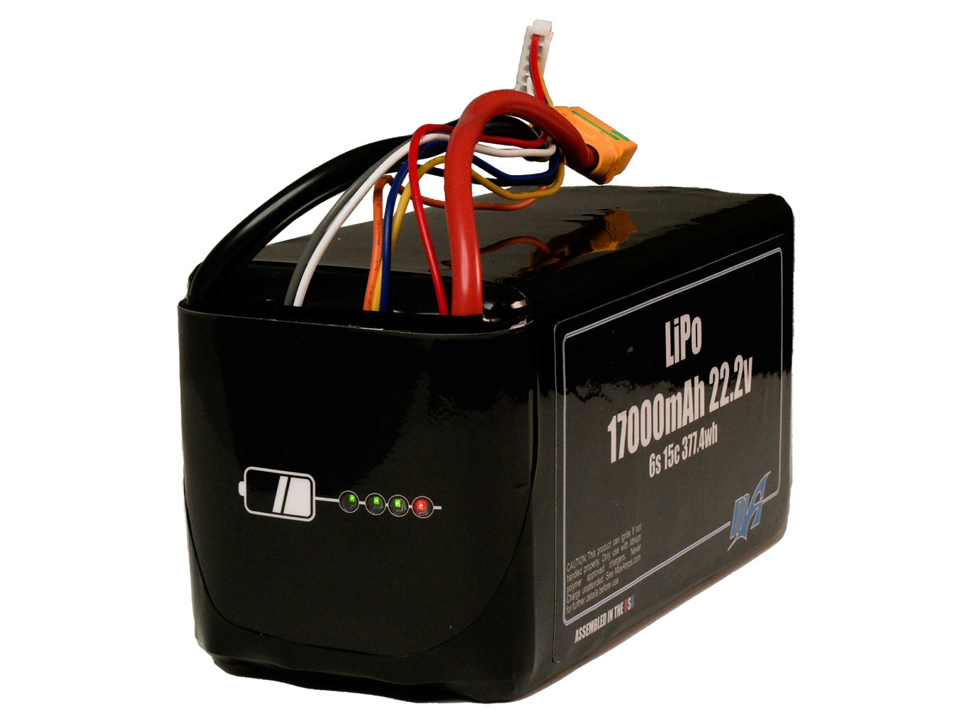 LiPo 17000mAh 6S 22.2v Smart Battery Pack With XT90 Anti-Spark Female