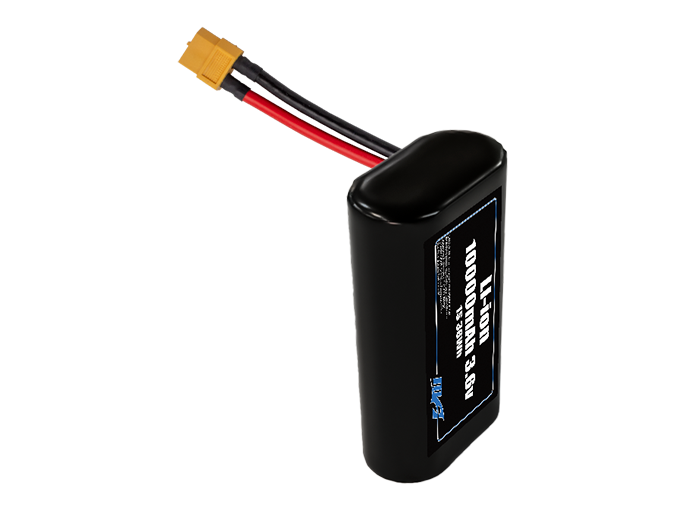 Compact 3.6-volt 10000mAh lithium-ion battery, built for lightweight drone, UAV, and robotics projects.
