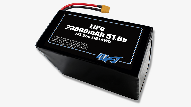 14S LiPo Batteries 51.8v