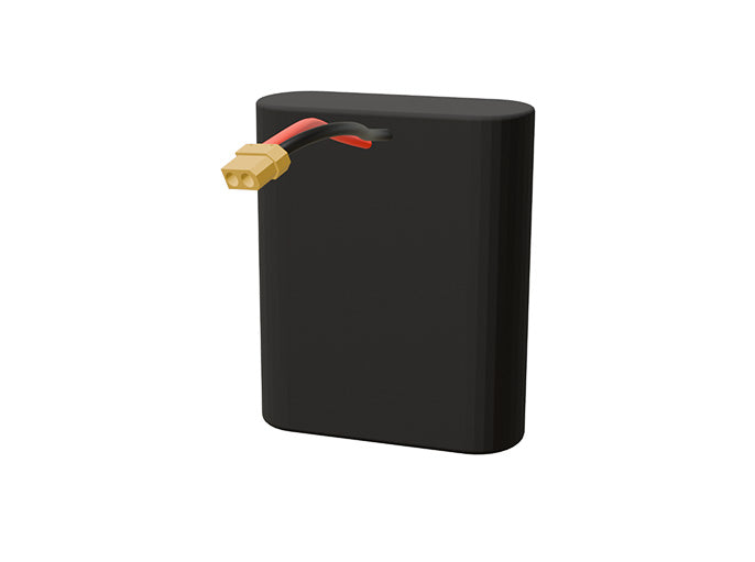 Angled product render of the 10500mAh three-cell Li-ion pack. A lightweight energy source for UAV, drone, and robotic builds.