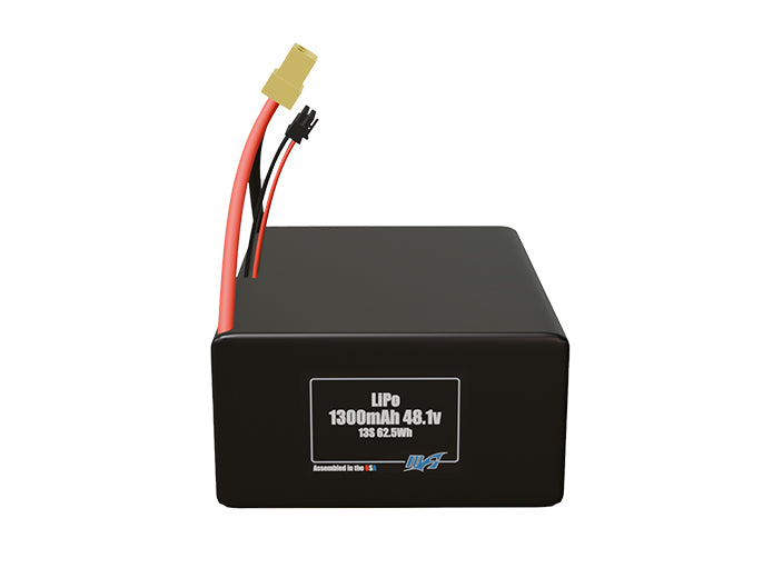LiPo 1300mAh 13S 48.1v Battery Pack – MaxAmps Lithium Batteries