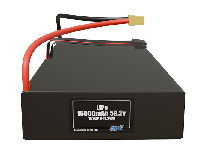 LiPo 16000mAh 16S2P 59.2v Battery Pack – MaxAmps Lithium Batteries