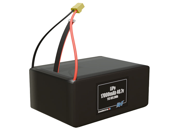 LiPo 17000mAh 11S 40.7v Battery Pack