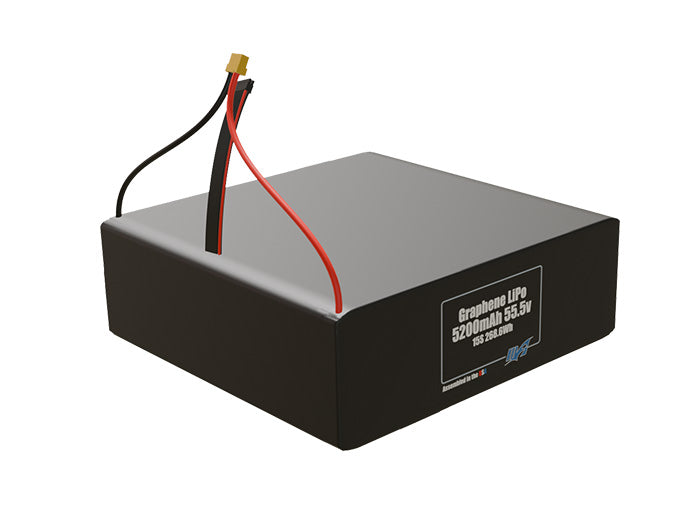 Graphene LiPo 5200mAh 15S 55.5v Battery Pack