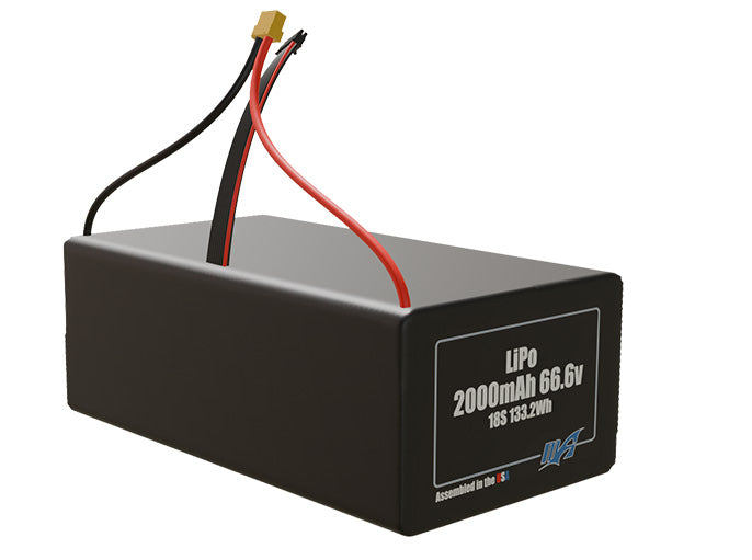 LiPo 2000mAh 18S 66.6v Battery Pack