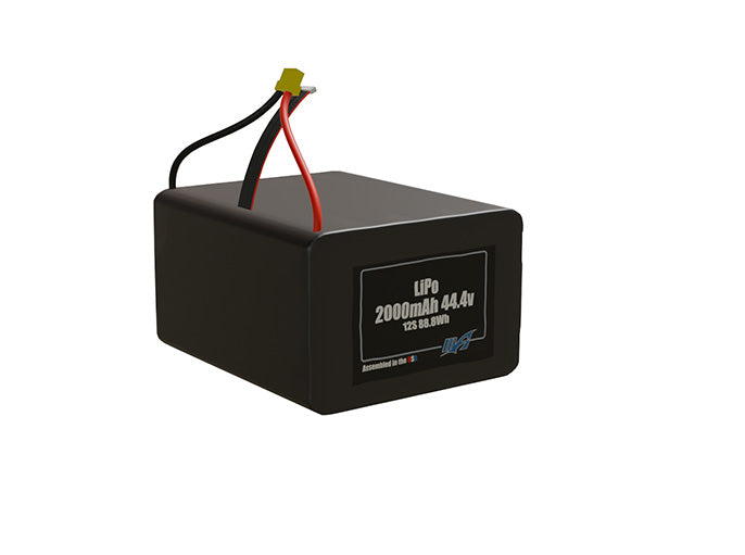 LiPo 2000mAh 12S 44.4v Battery Pack
