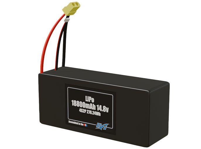 LiPo 18800mAh 4S2P 14.8v Battery Pack