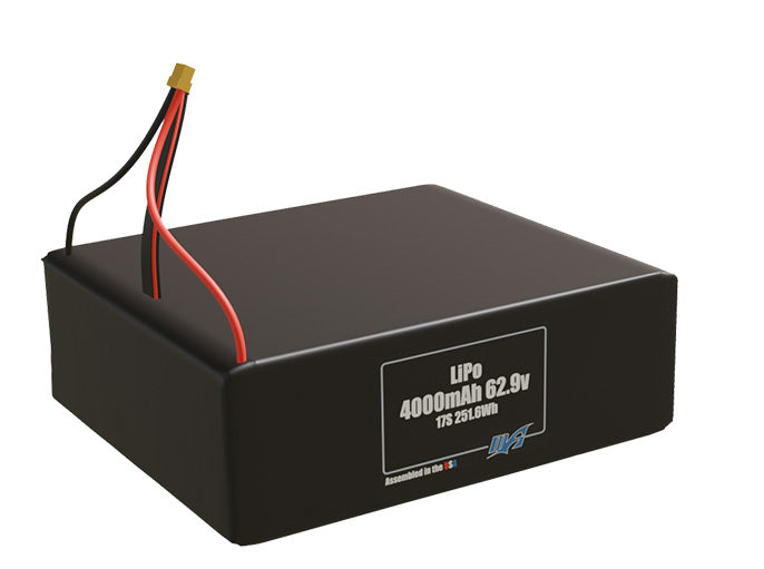 LiPo 4000mAh 17S 62.9v Battery Pack