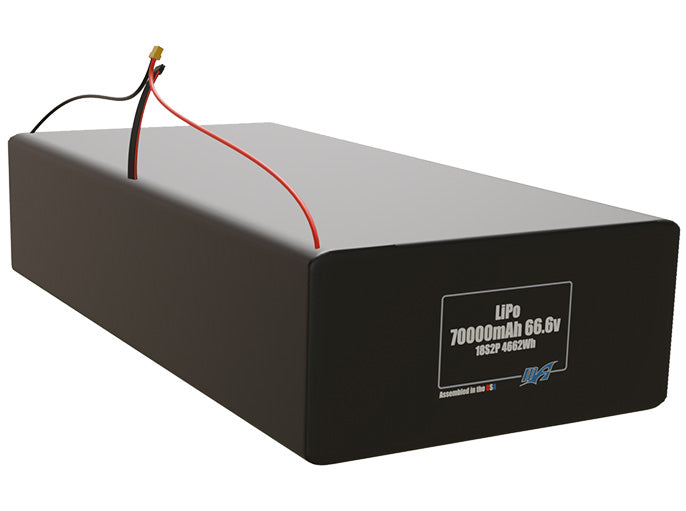 LiPo 70000mAh 18S2P 66.6v Battery Pack