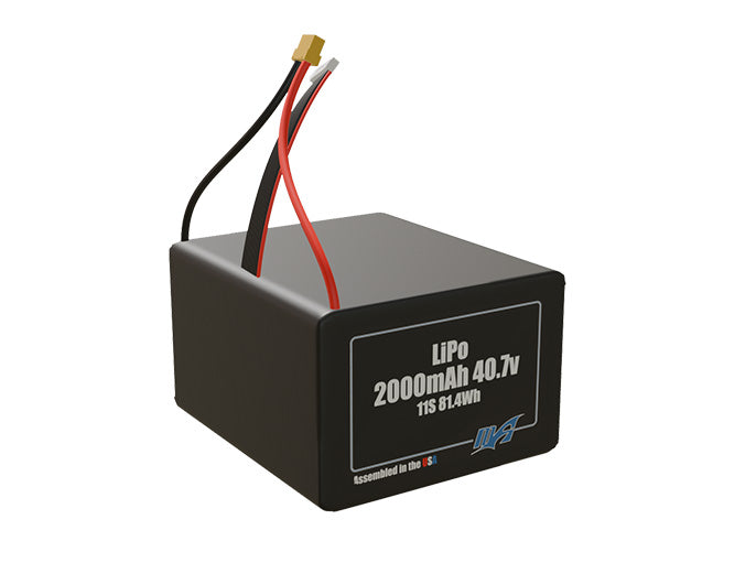 LiPo 2000mAh 11S 40.7v Battery Pack