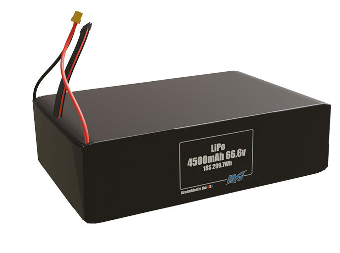 LiPo 4500mAh 18S 66.6v Battery Pack