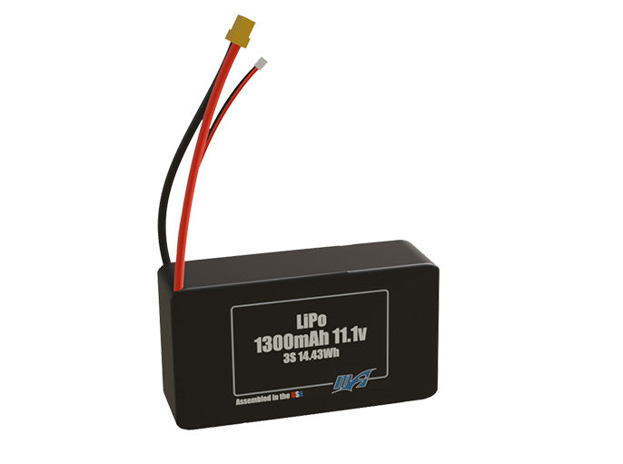 LiPo 1300mAh 3S 11.1v Battery Pack