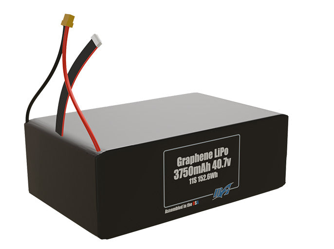 Graphene LiPo 3750mAh 11S 40.7v Battery Pack