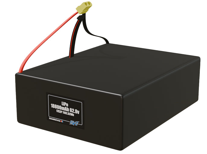 LiPo 18800mAh 17S2P 62.9v Battery Pack