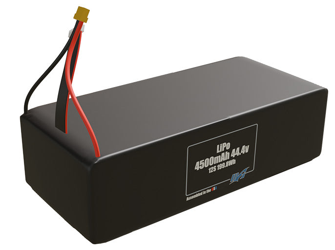 LiPo 4500mAh 12S 44.4v Battery Pack