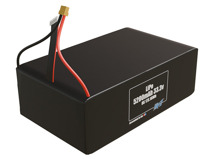 Graphene LiPo 5200mAh 9S 33.3v Battery Pack