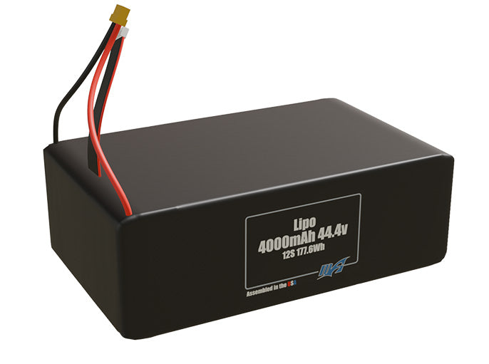 LiPo 4000mAh 12S 44.4v Battery Pack