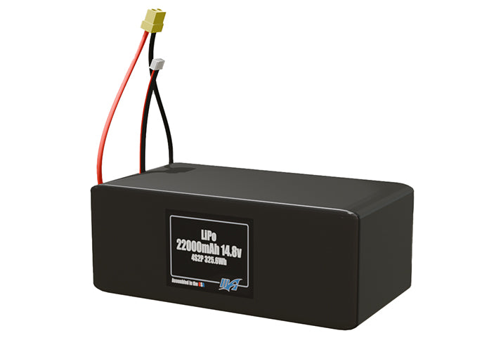 LiPo 22000mAh 4S2P 14.8v Battery Pack