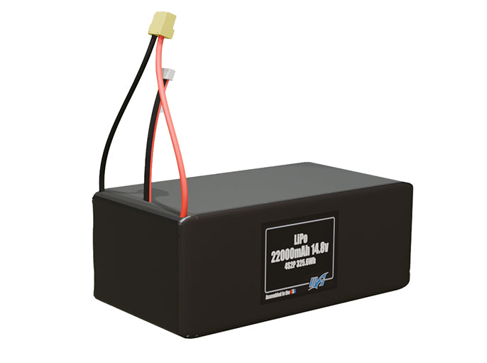 LiPo 22000mAh 4S2P 14.8v Battery Pack