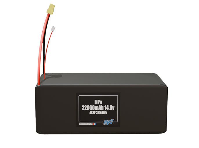LiPo 22000mAh 4S2P 14.8v Battery Pack
