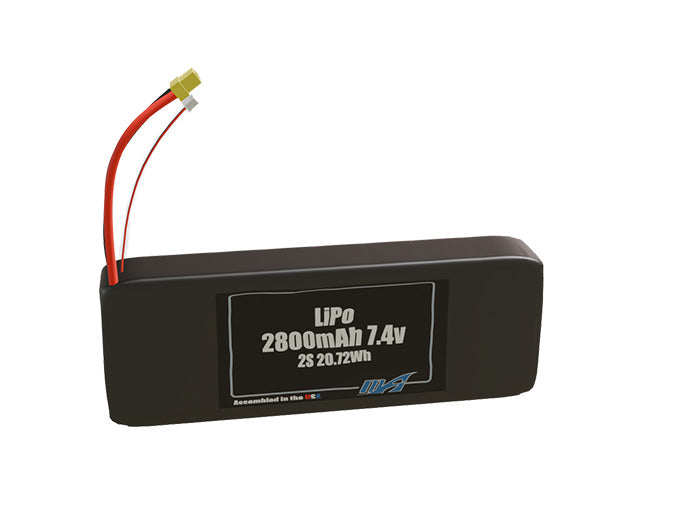 LiPo 2800mAh 2S 7.4v Battery Pack