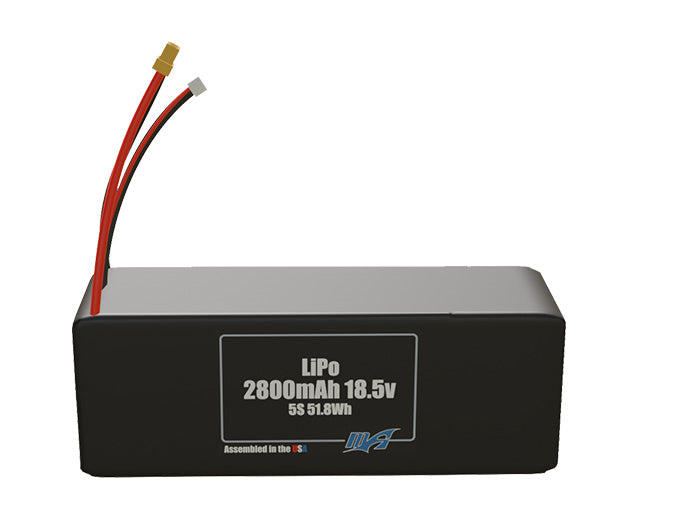 LiPo 2800mAh 5S 18.5v Battery Pack